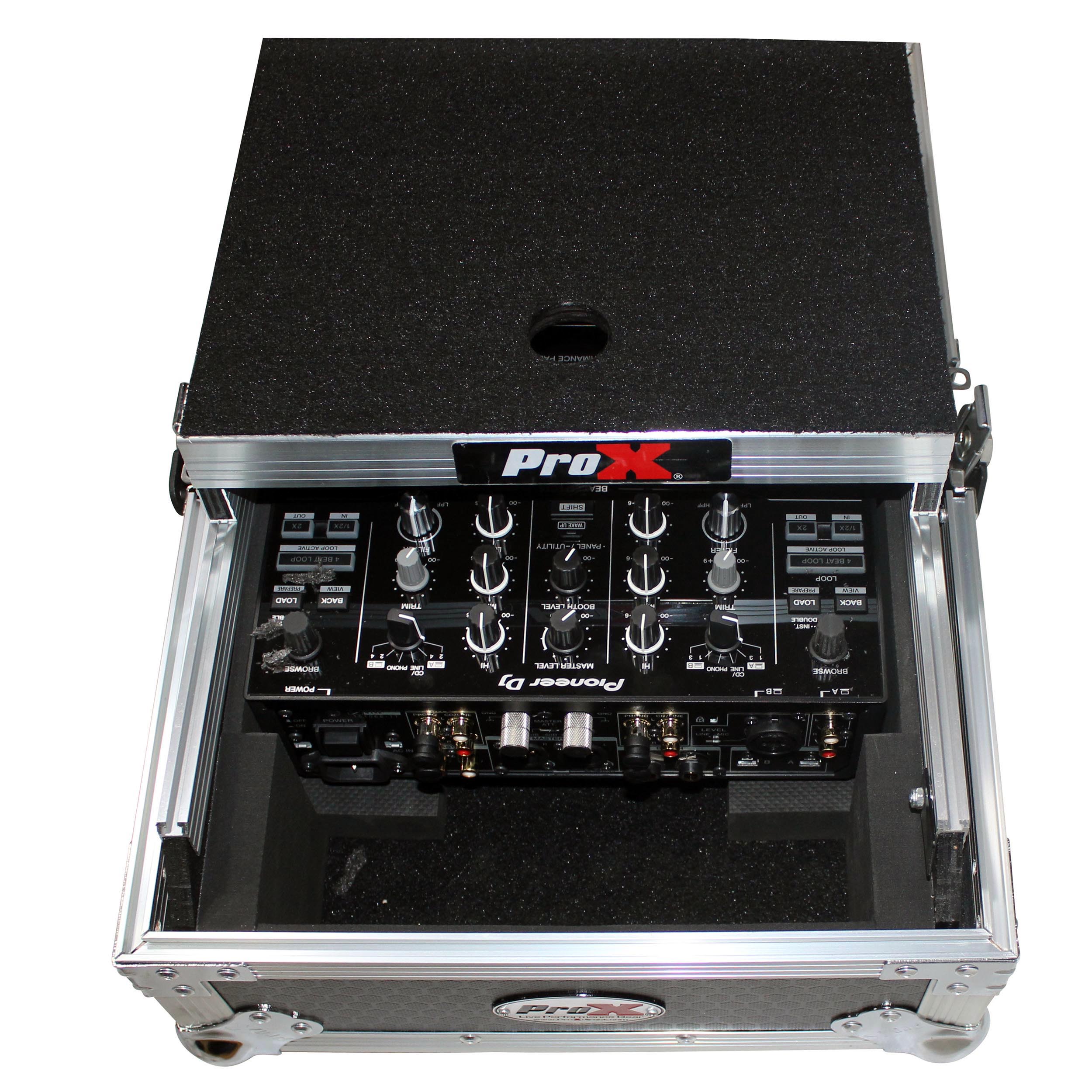 Flight Case for Pioneer DJM-S9 & DJM-S7 Mixer with Sliding Laptop Shelf