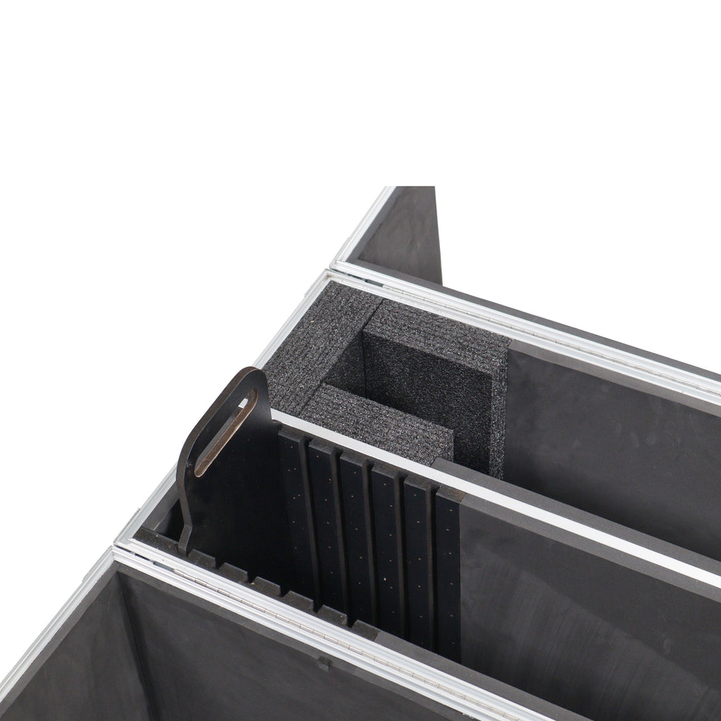 Flat Panel LCD-LED-Plasma Monitor Road Case Holds Two 43"-50" TVs Adjustable Case W-4 Inch Casters