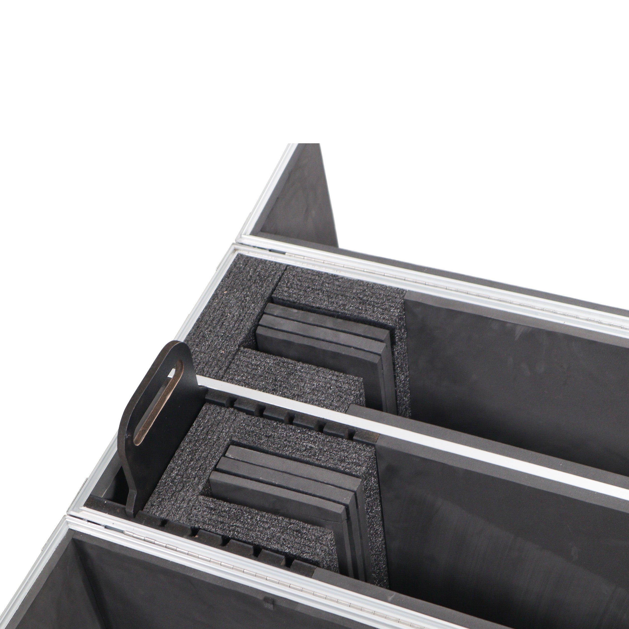 Flat Panel LCD-LED-Plasma Monitor Road Case Holds Two 43"-50" TVs Adjustable Case W-4 Inch Casters