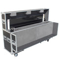 Universal Case for Flat Panel Monitor LED-LCD-Plasma TV Dual  55" to 70" Adjustable Flight Case W-4 Inch Casters