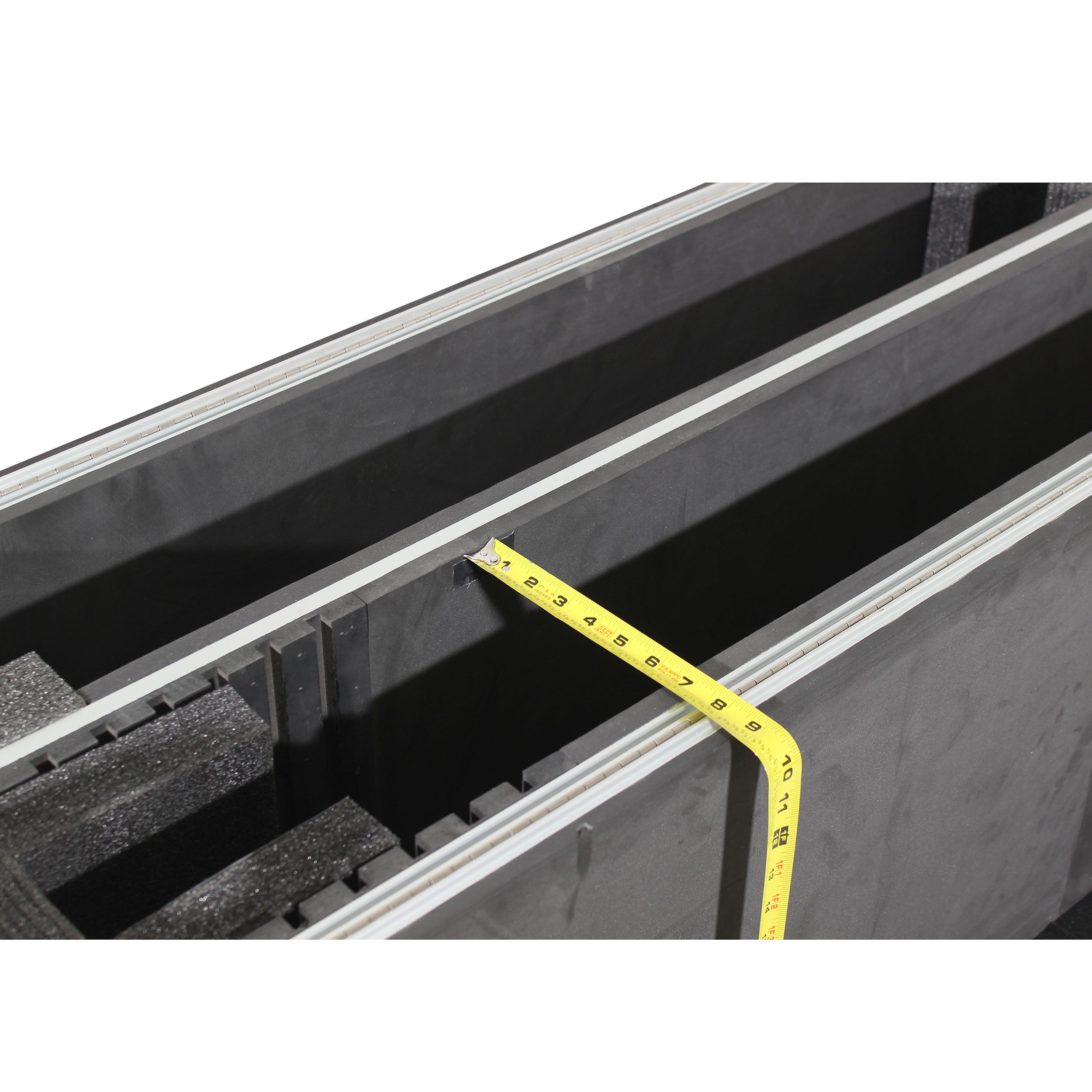 Universal Case for Flat Panel Monitor LED-LCD-Plasma TV Dual  55" to 70" Adjustable Flight Case W-4 Inch Casters