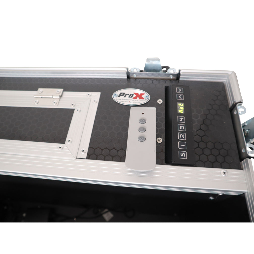 Motorized Universal Case For Flat Panel Monitor LED LCD TV Dual 80" to 90" Flight Case W 4" Casters