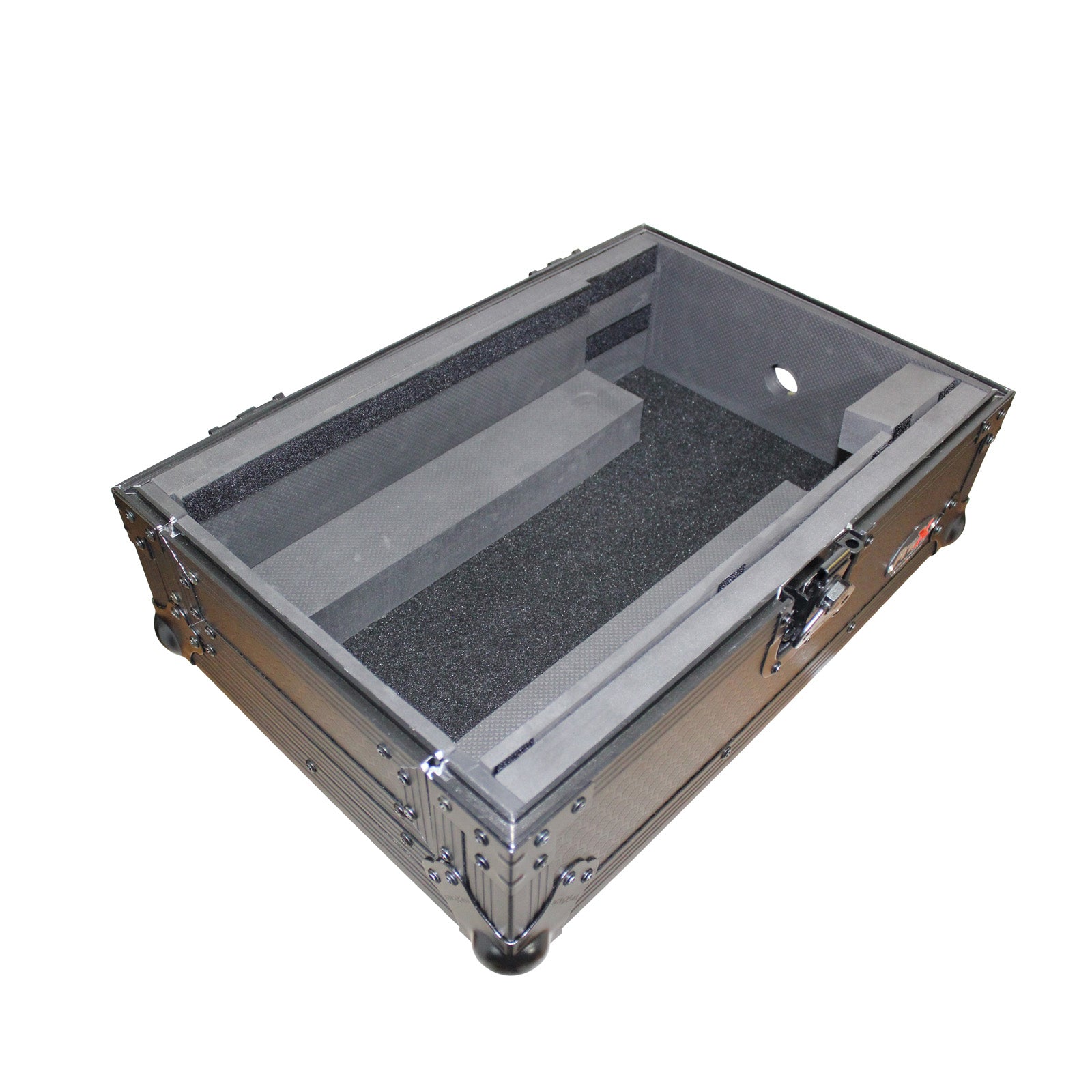 Flight Case for Large Format 10 In. DJ Mixers | Black on Black