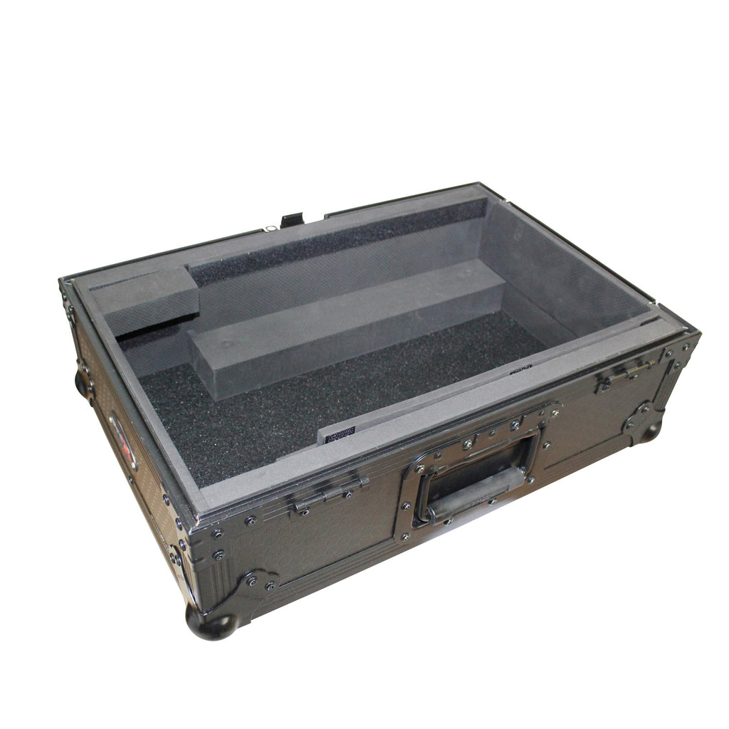 Flight Case for Large Format 10 In. DJ Mixers | Black on Black