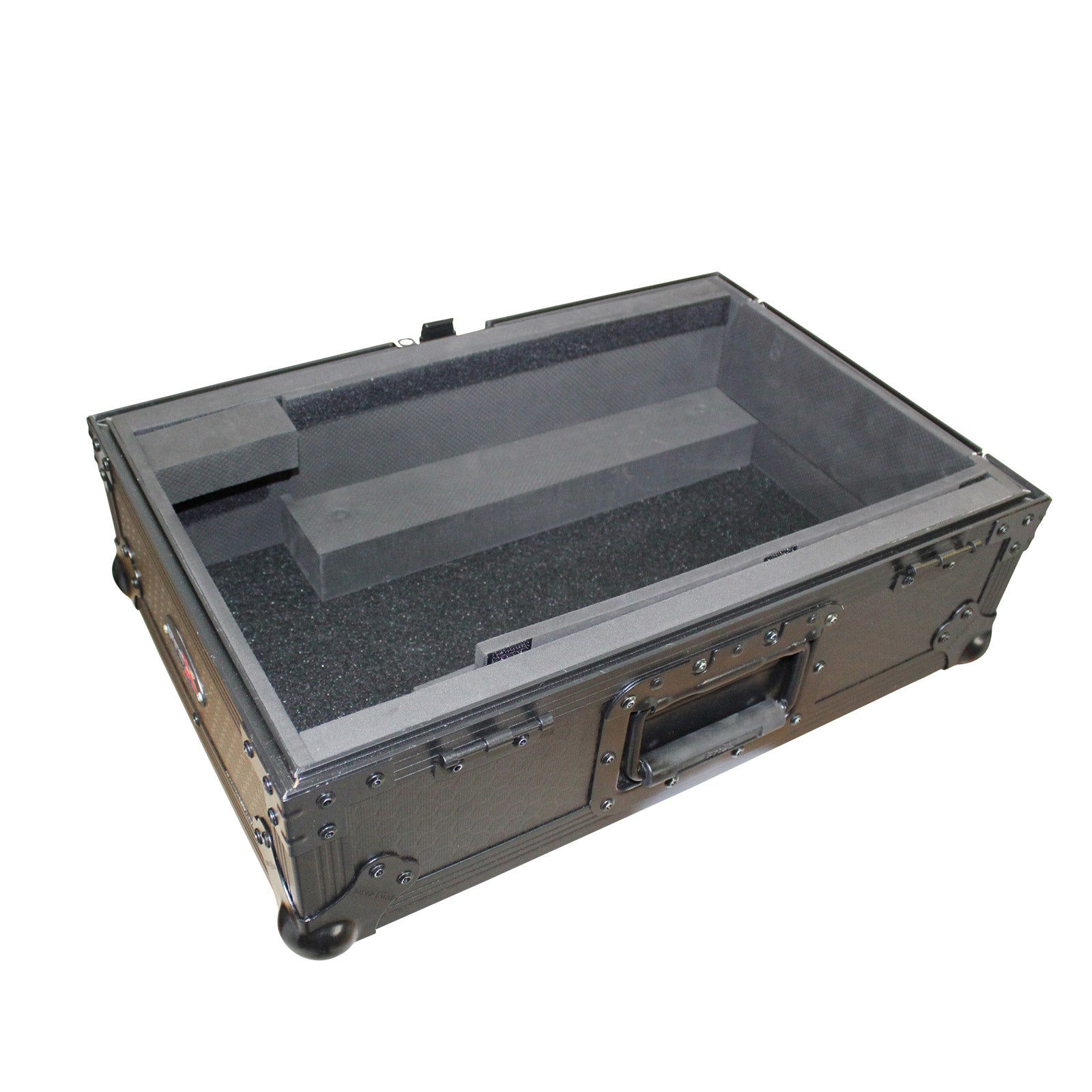 Flight Case for Large Format 10 In. DJ Mixers | Black on Black
