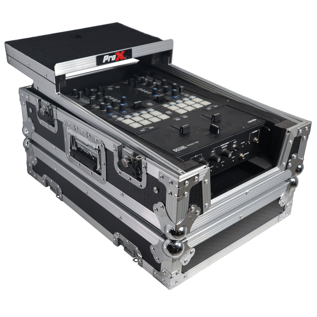 ATA Flight Style Universal Road Case with Sliding Laptop Shelf for Pioneer DJM S11 RANE SEVENTY 70  SEVENTY 72 MK2