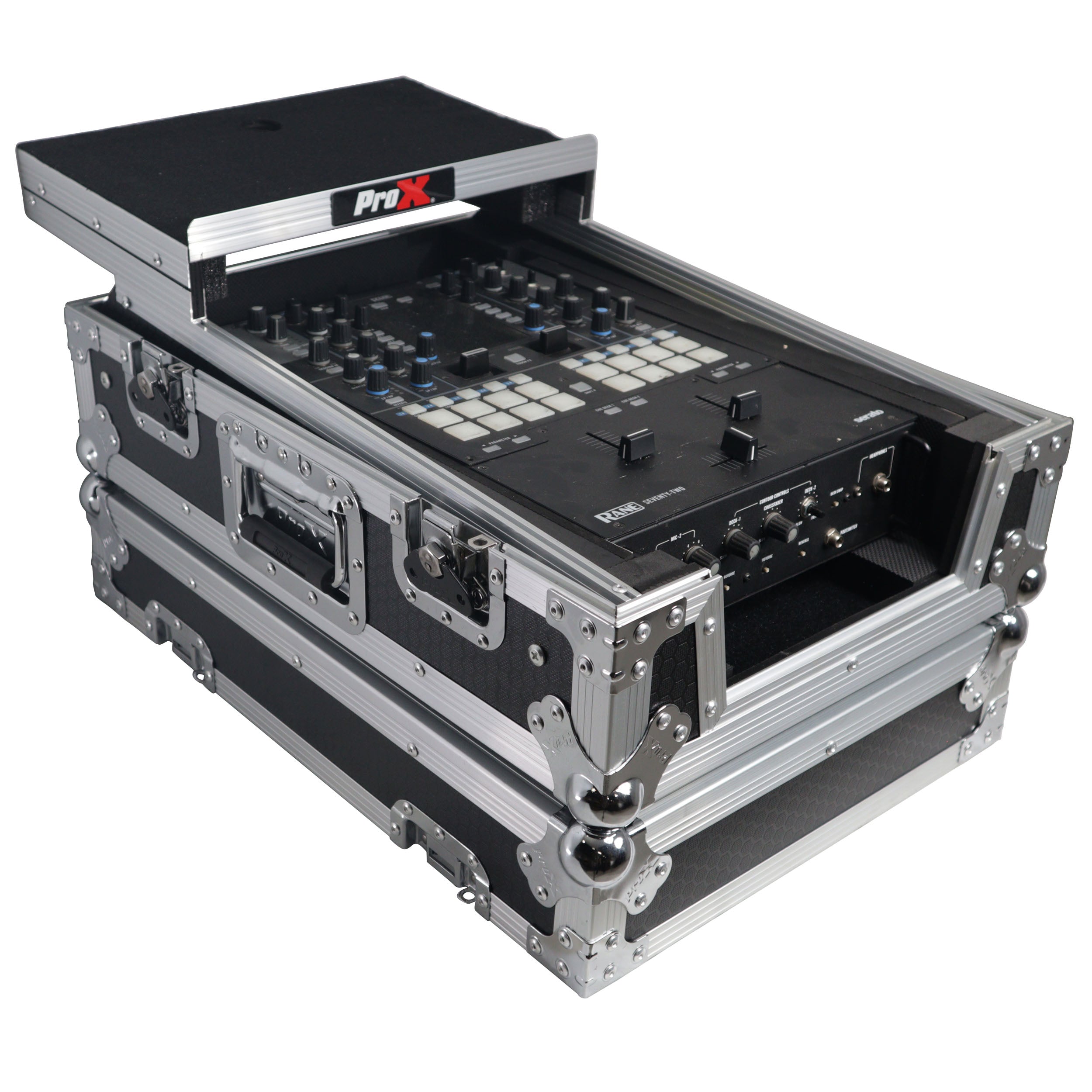 ATA Flight Style Universal Road Case with Sliding Laptop Shelf for Pioneer DJM S11 RANE SEVENTY 70  SEVENTY 72 MK2