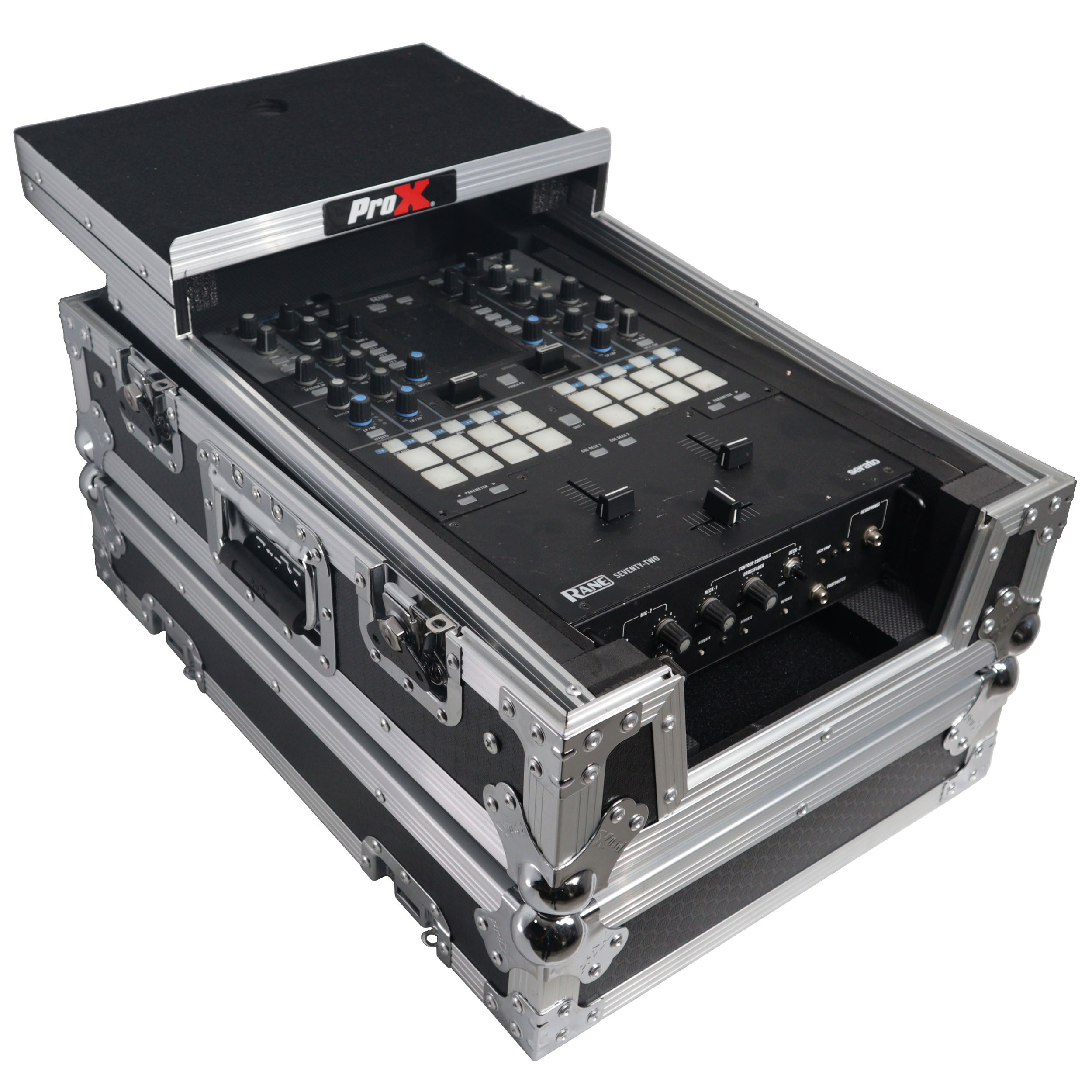 ATA Flight Style Universal Road Case with Sliding Laptop Shelf for Pioneer DJM S11 RANE SEVENTY 70  SEVENTY 72 MK2