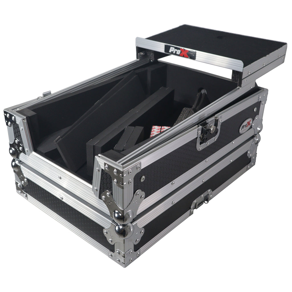 ATA Flight Style Universal Road Case with Sliding Laptop Shelf for Pioneer DJM S11 RANE SEVENTY 70  SEVENTY 72 MK2