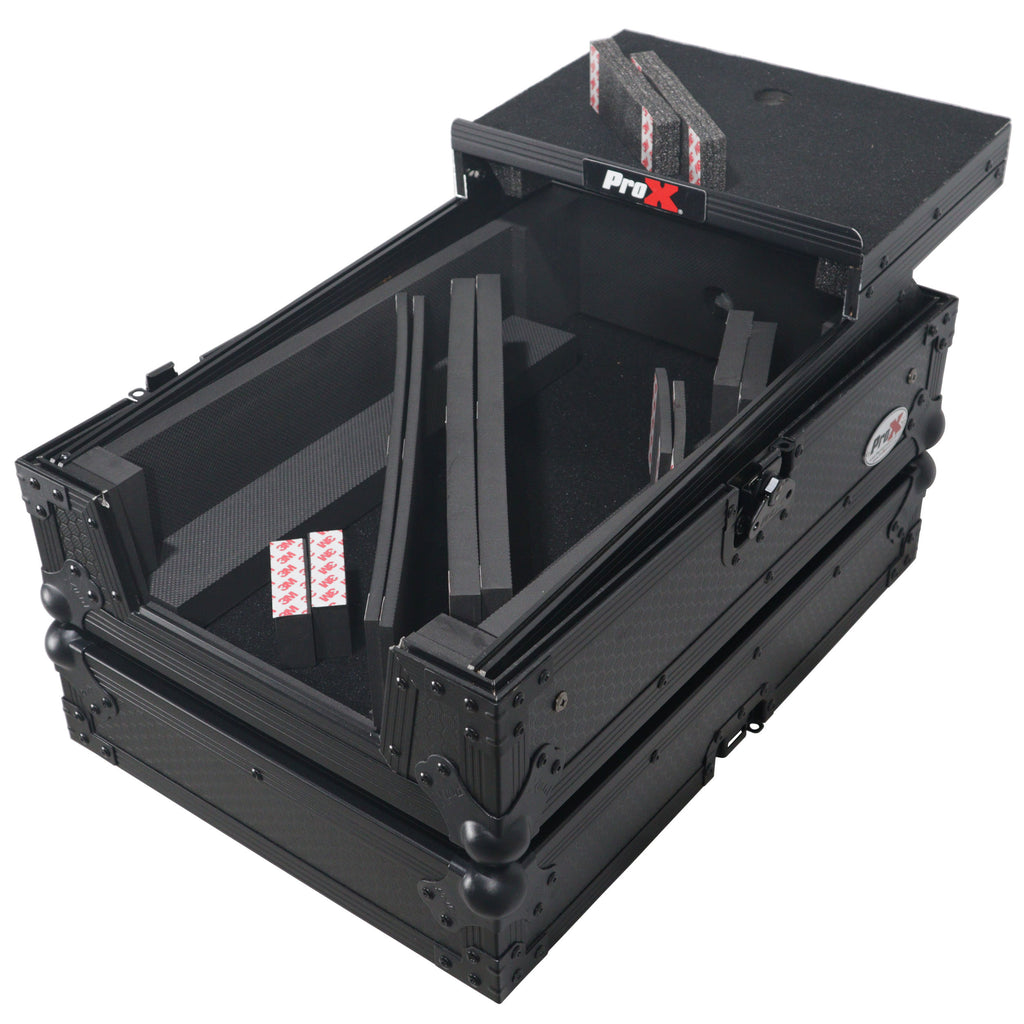 ATA Flight Style Universal Road Case with Sliding Laptop Shelf for Pioneer DJM S11 RANE SEVENTY 70 SEVENTY 72 MK