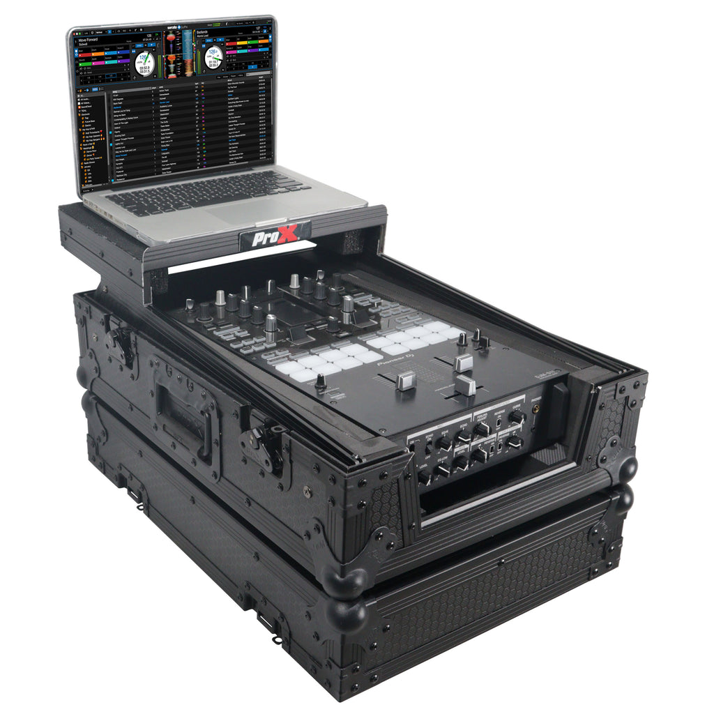 ATA Flight Style Universal Road Case with Sliding Laptop Shelf for Pioneer DJM S11 RANE SEVENTY 70 SEVENTY 72 MK