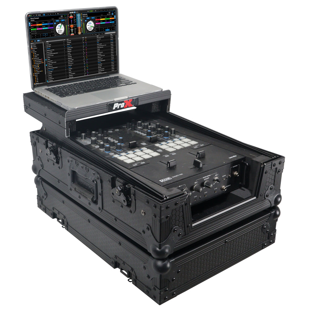 ATA Flight Style Universal Road Case with Sliding Laptop Shelf for Pioneer DJM S11 RANE SEVENTY 70 SEVENTY 72 MK