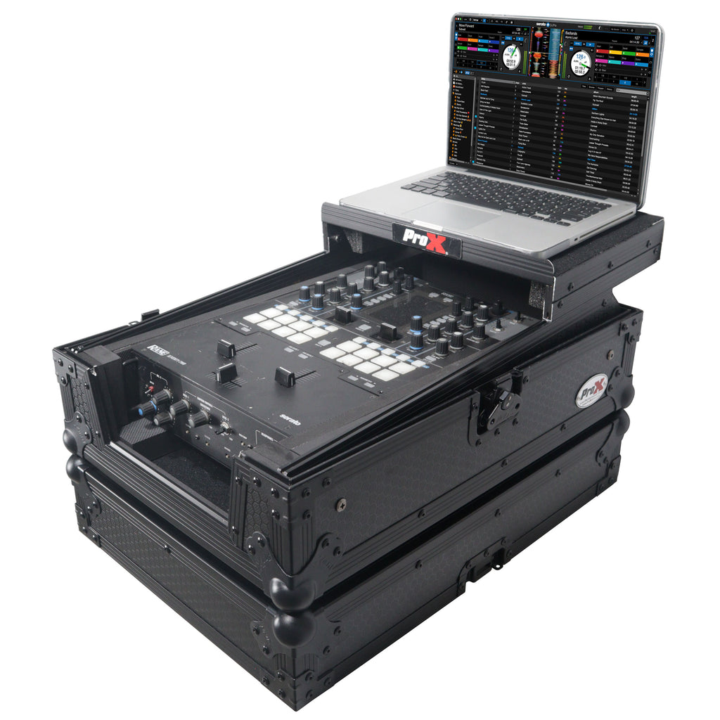 ATA Flight Style Universal Road Case with Sliding Laptop Shelf for Pioneer DJM S11 RANE SEVENTY 70 SEVENTY 72 MK