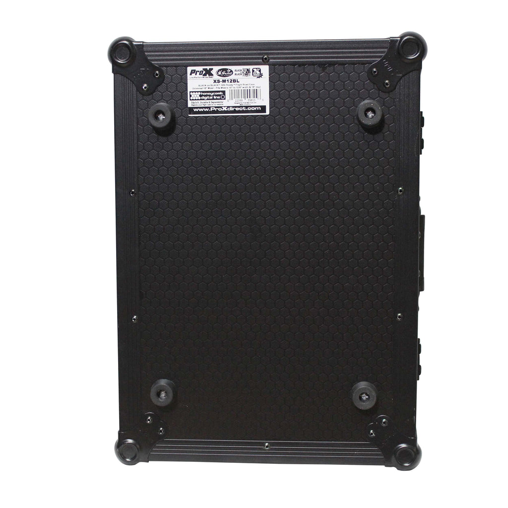 Flight Case for 12 In. Large Format DJ Mixers | Universal | Black on Black