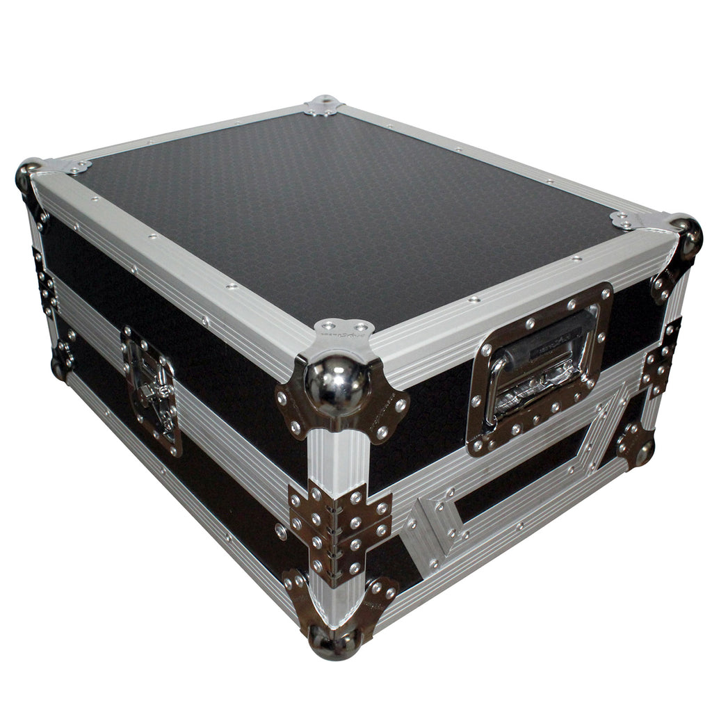 Mixer ATA Flight Hard Case for Large Format 12" Universal DJ Mixer with Laptop Shelf