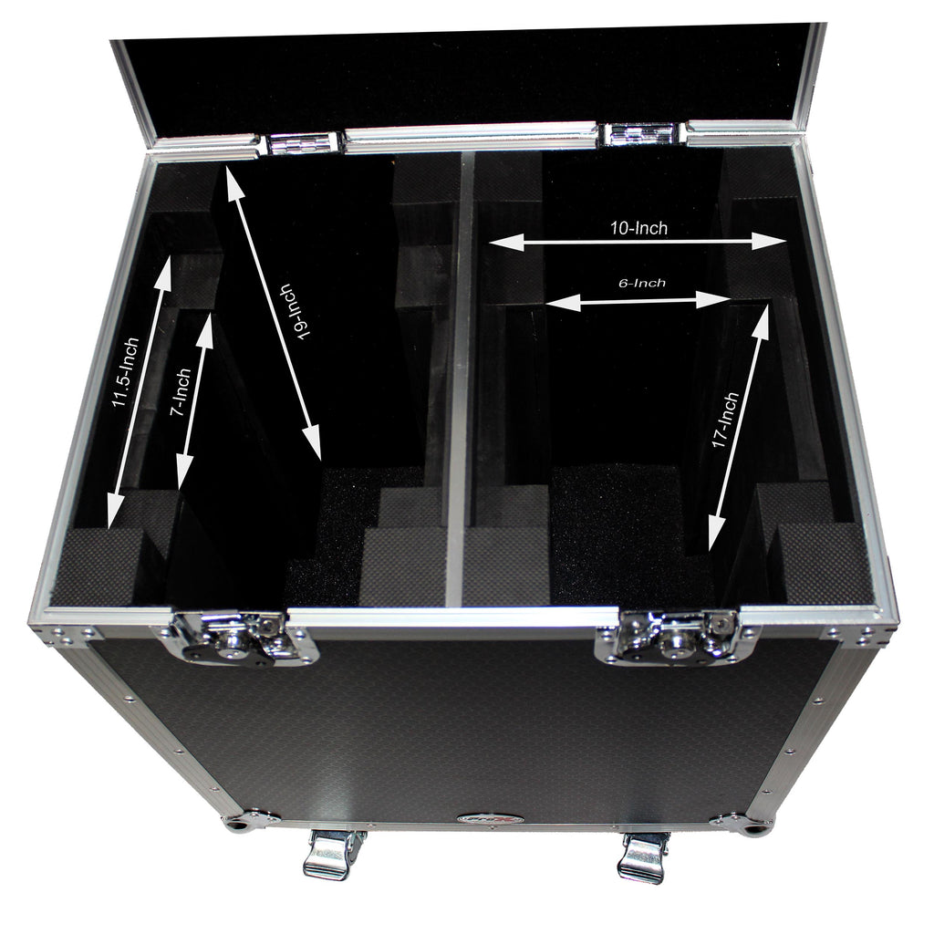 140 Style Moving Head Lighting Case for 2 Units with Casters