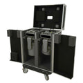 Moving Head Lighting Road Case for 2x Wash Moving Heads with 3 Doors