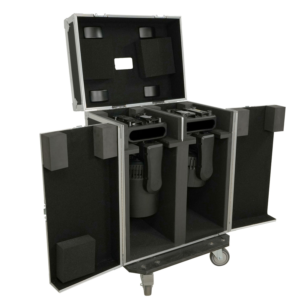 Moving Head Lighting Road Case for 2x Wash Moving Heads with 3 Doors