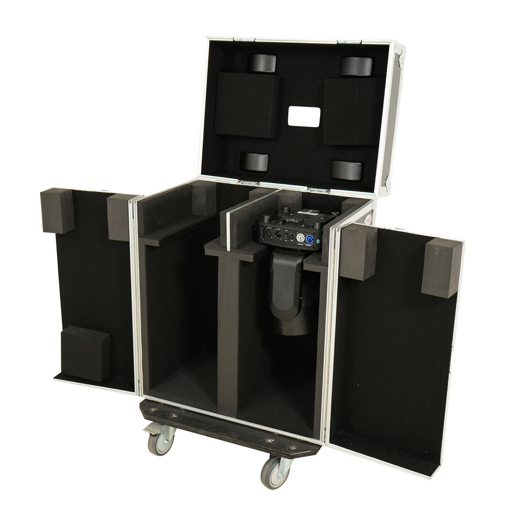 Moving Head Lighting Road Case for 2x Wash Moving Heads with 3 Doors