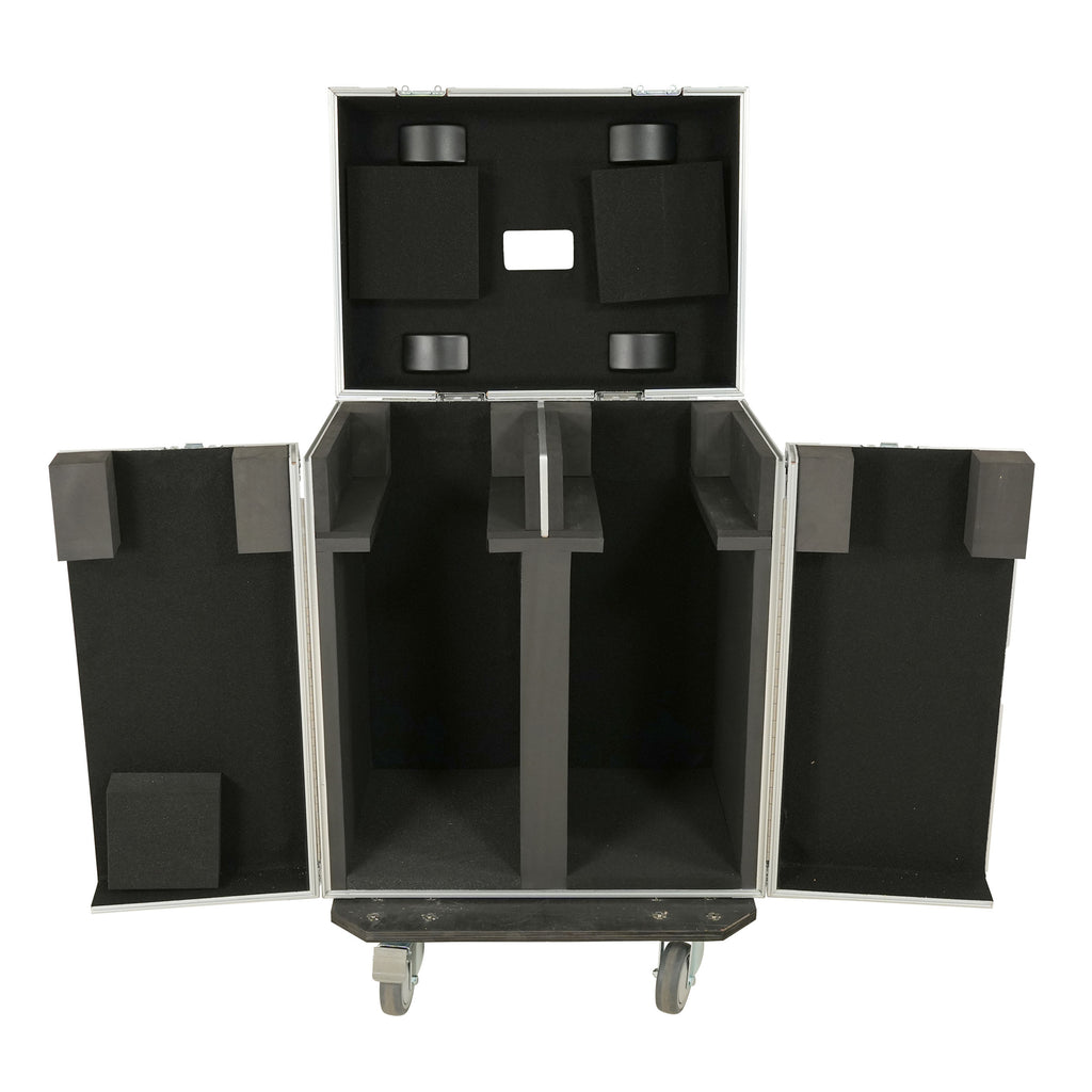 Moving Head Lighting Road Case for 2x Wash Moving Heads with 3 Doors