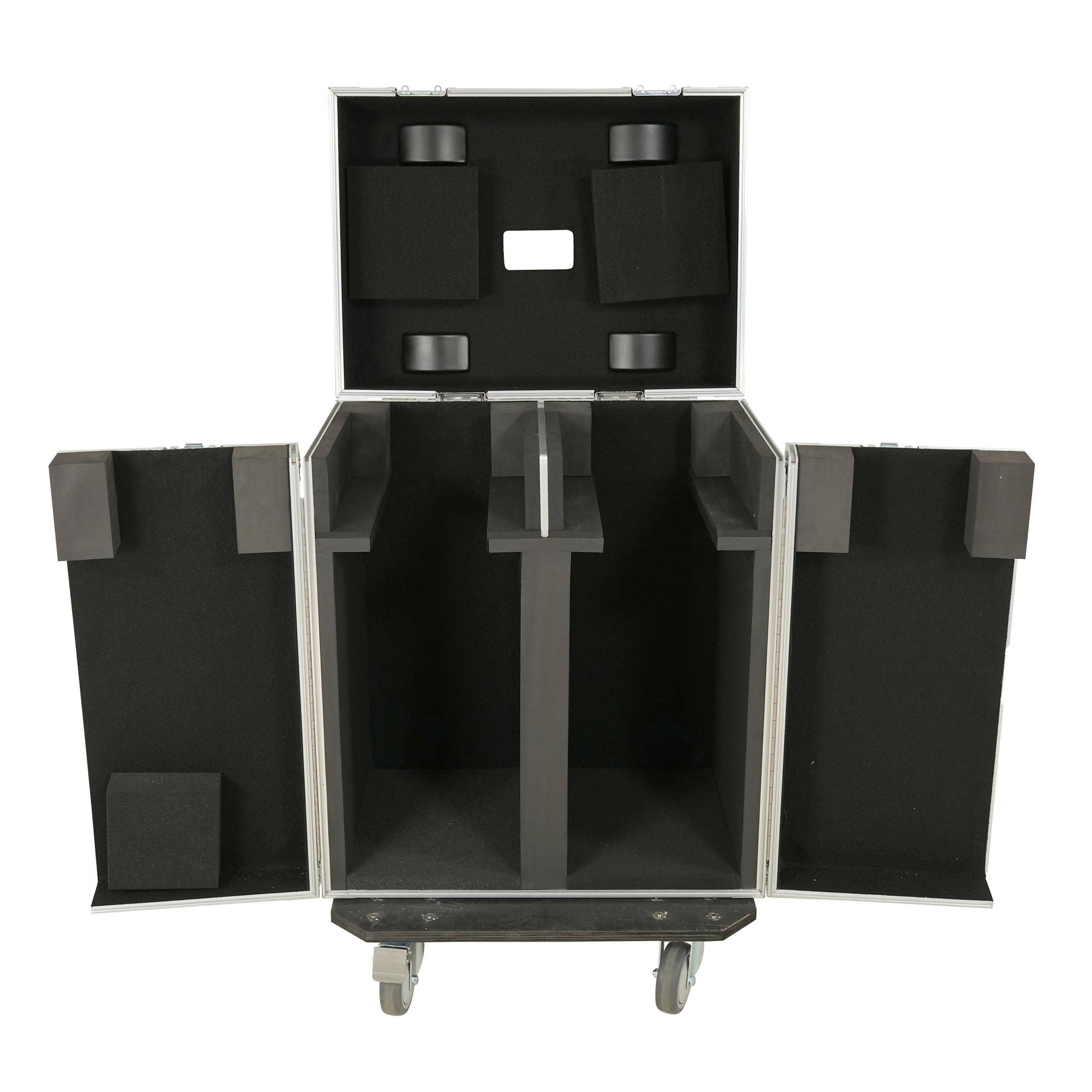 Moving Head Lighting Road Case for 2x Wash Moving Heads with 3 Doors