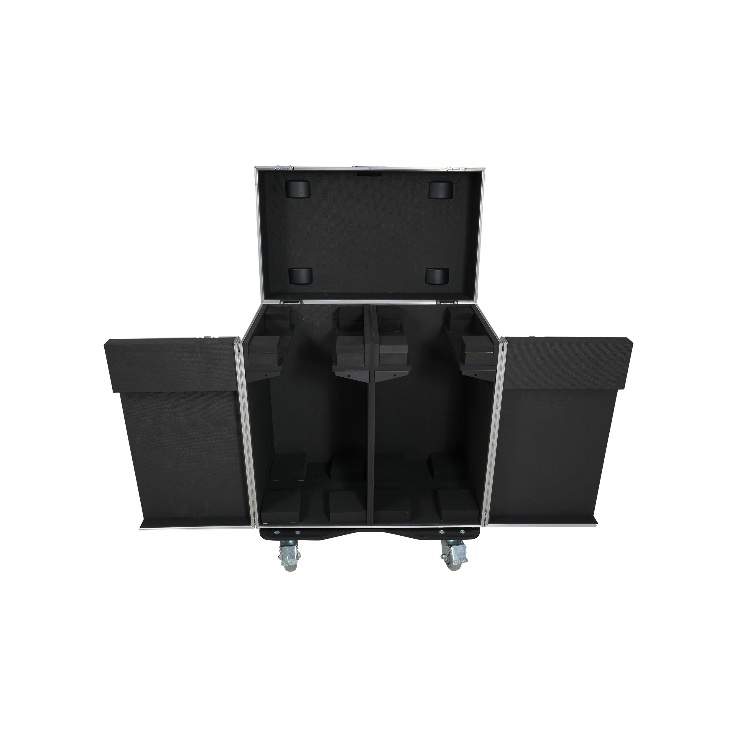 ATA Flight Style Road Case for 2 Large Moving Head Lighting Fixtures with 4x 4 inch Casters