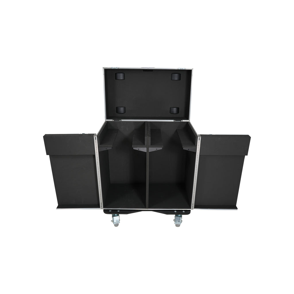 ATA Flight Style Road Case for 2 Large Moving Head Lighting Fixtures with 4x 4 inch Casters