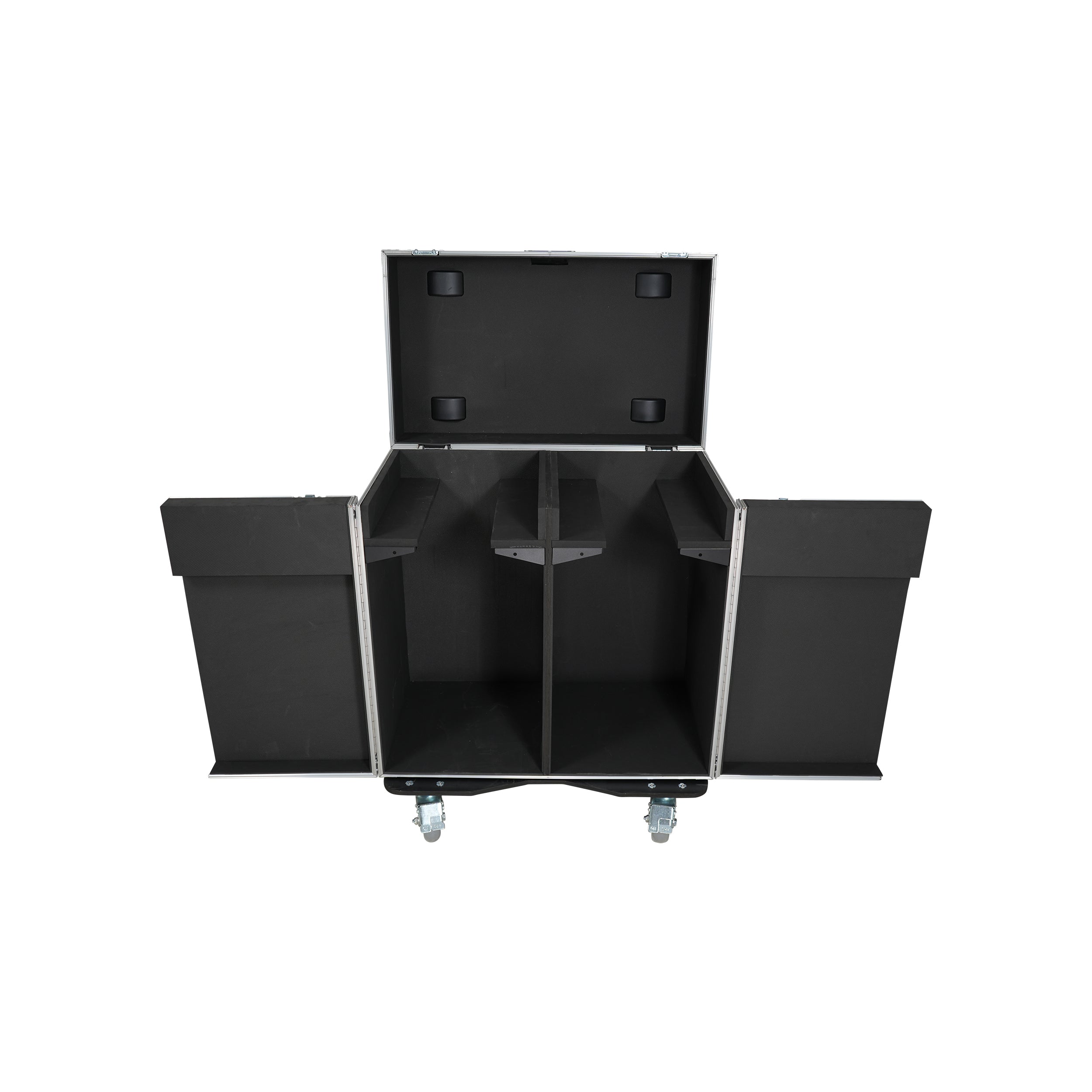 ATA Flight Style Road Case for 2 Large Moving Head Lighting Fixtures with 4x 4 inch Casters