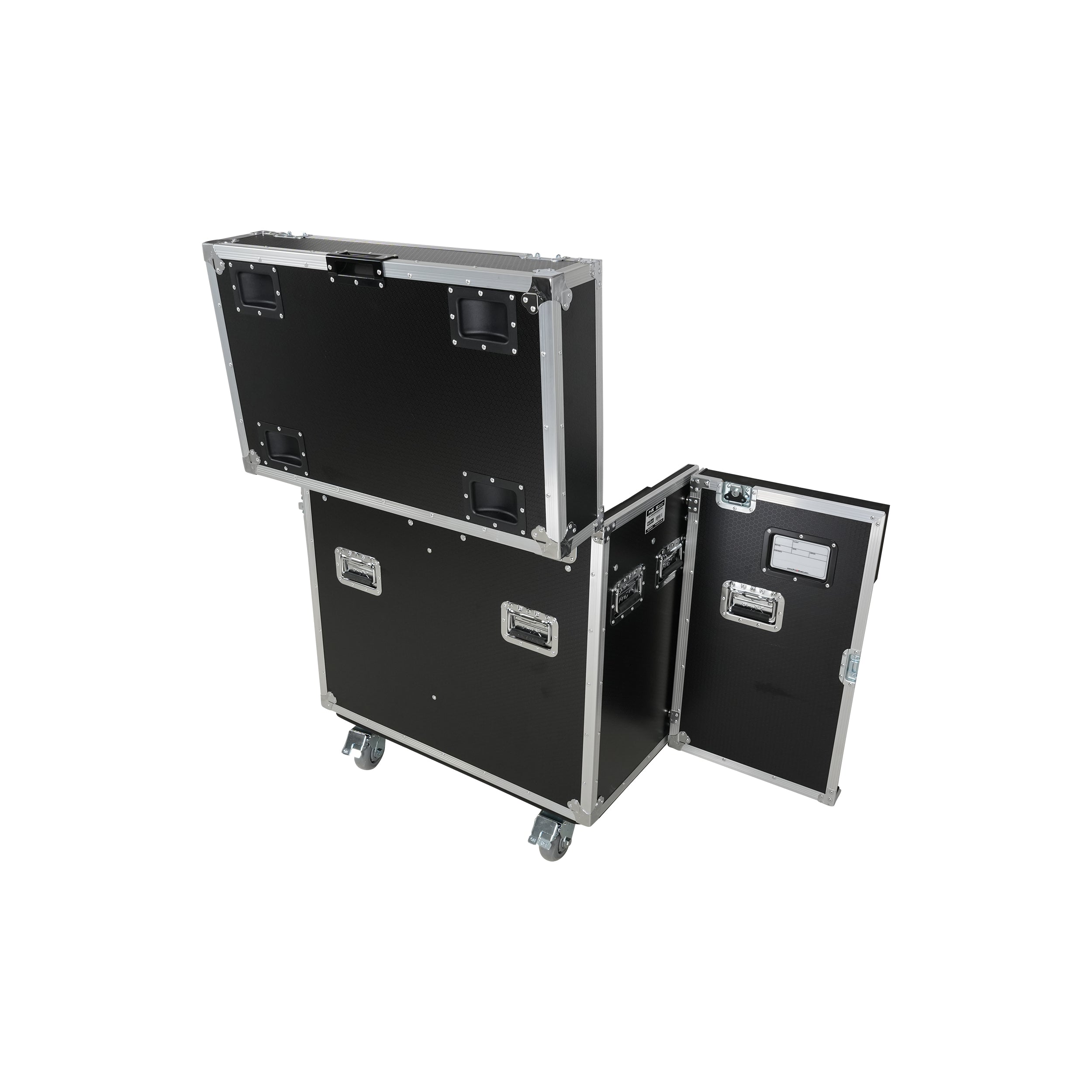 ATA Flight Style Road Case for 2 Large Moving Head Lighting Fixtures with 4x 4 inch Casters