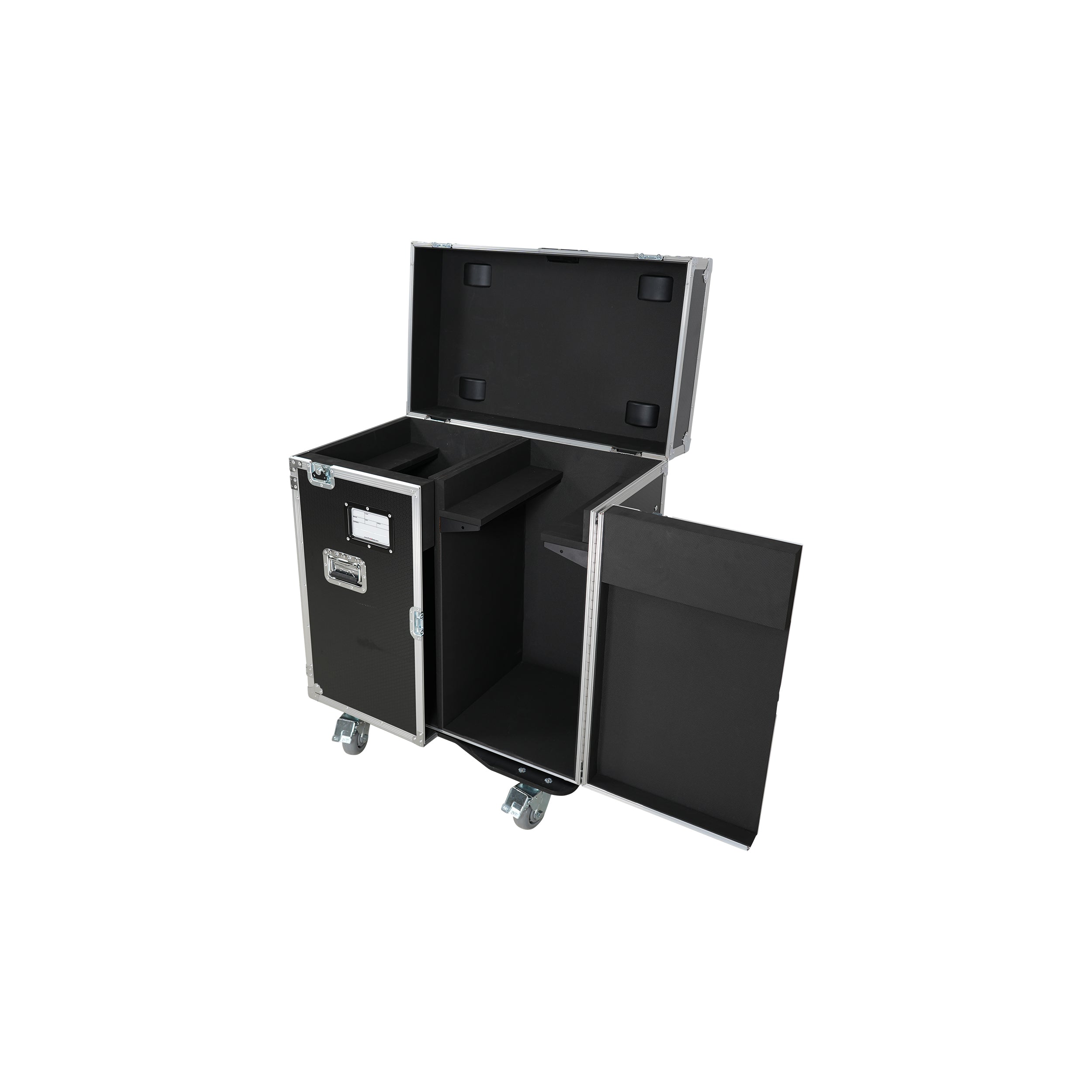 ATA Flight Style Road Case for 2 Large Moving Head Lighting Fixtures with 4x 4 inch Casters