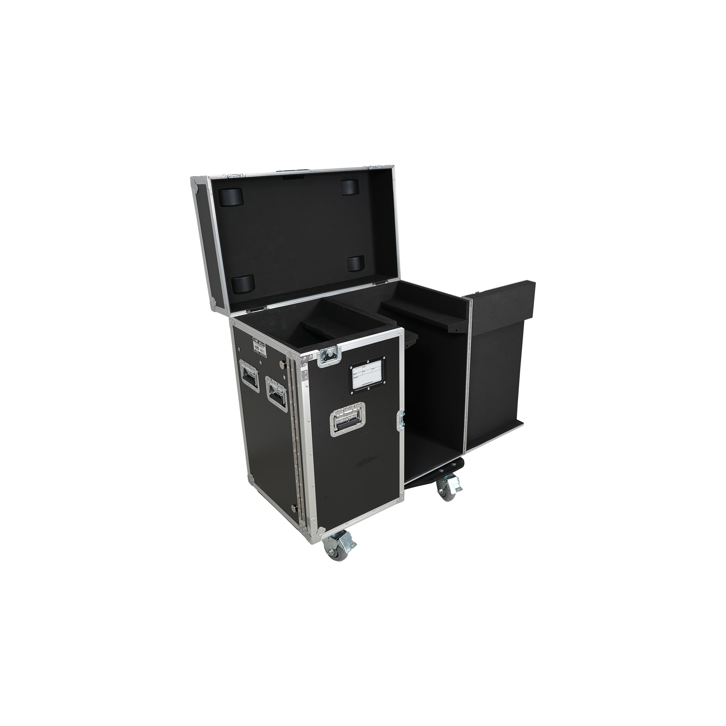 ATA Flight Style Road Case for 2 Large Moving Head Lighting Fixtures with 4x 4 inch Casters