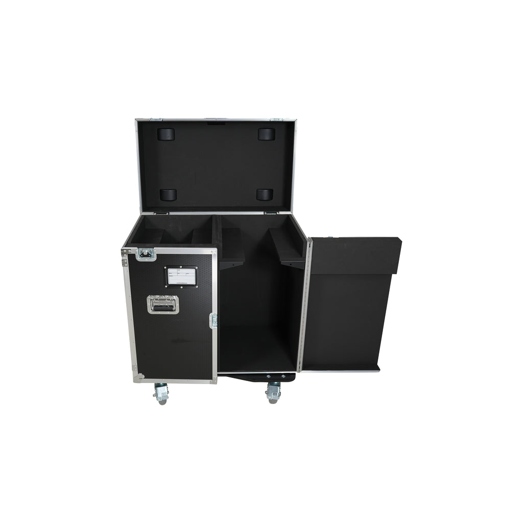 ATA Flight Style Road Case for 2 Large Moving Head Lighting Fixtures with 4x 4 inch Casters