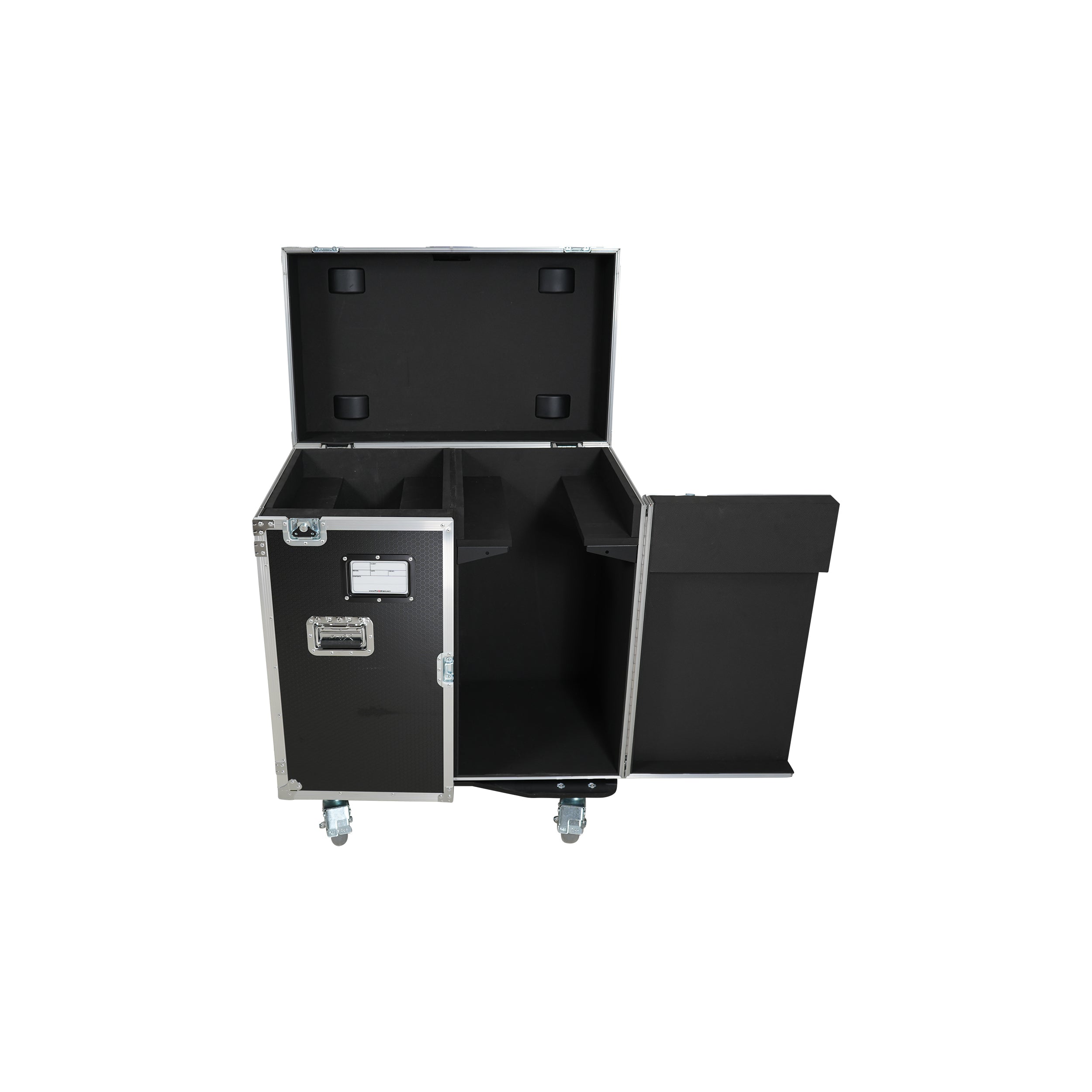 ATA Flight Style Road Case for 2 Large Moving Head Lighting Fixtures with 4x 4 inch Casters
