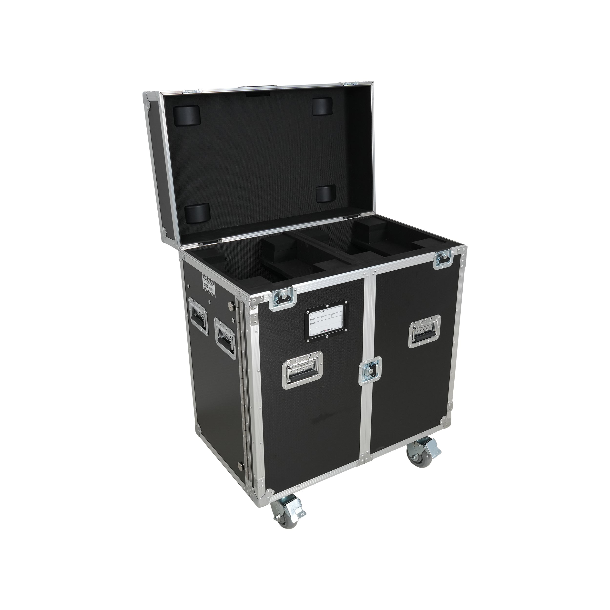 ATA Flight Style Road Case for 2 Large Moving Head Lighting Fixtures with 4x 4 inch Casters