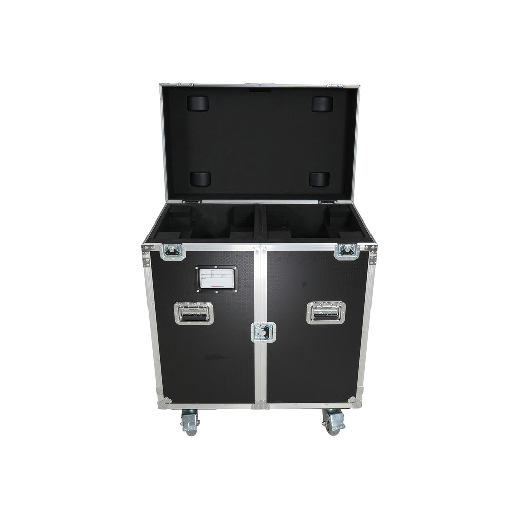 ATA Flight Style Road Case for 2 Large Moving Head Lighting Fixtures with 4x 4 inch Casters