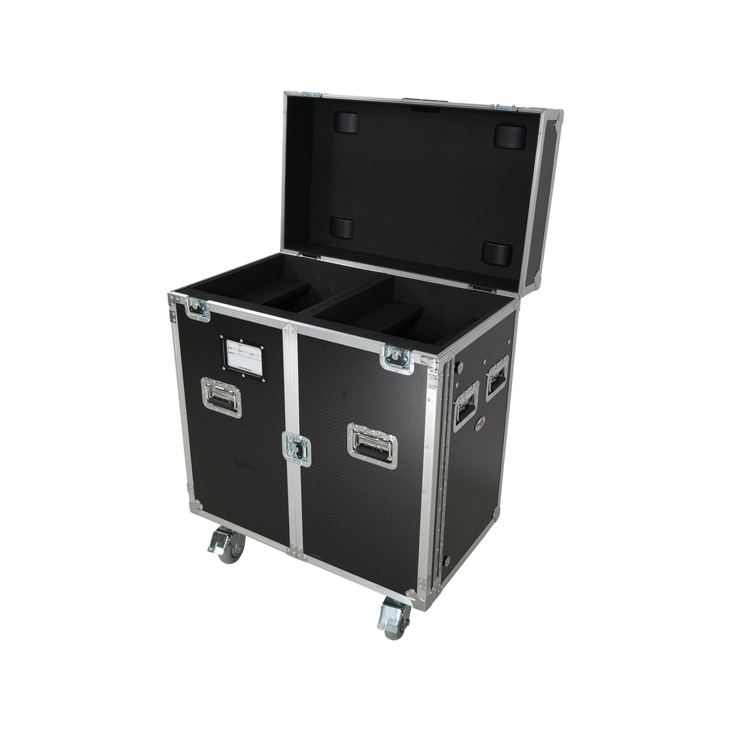 ATA Flight Style Road Case for 2 Large Moving Head Lighting Fixtures with 4x 4 inch Casters