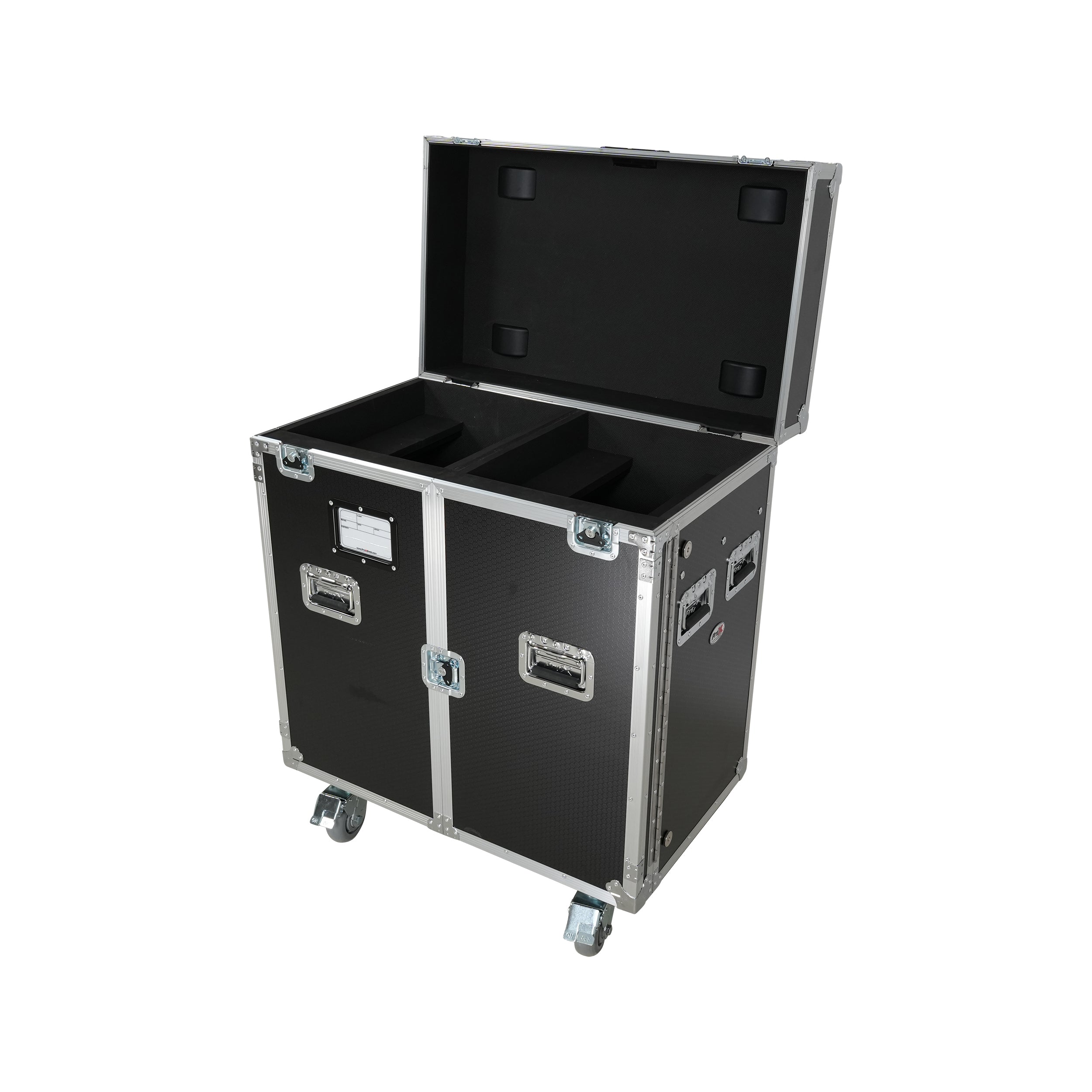 ATA Flight Style Road Case for 2 Large Moving Head Lighting Fixtures with 4x 4 inch Casters