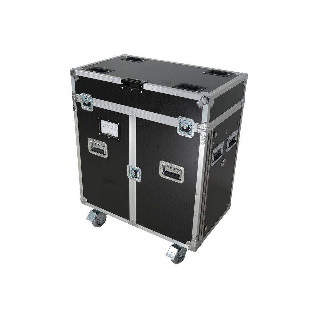 ATA Flight Style Road Case for 2 Large Moving Head Lighting Fixtures with 4x 4 inch Casters