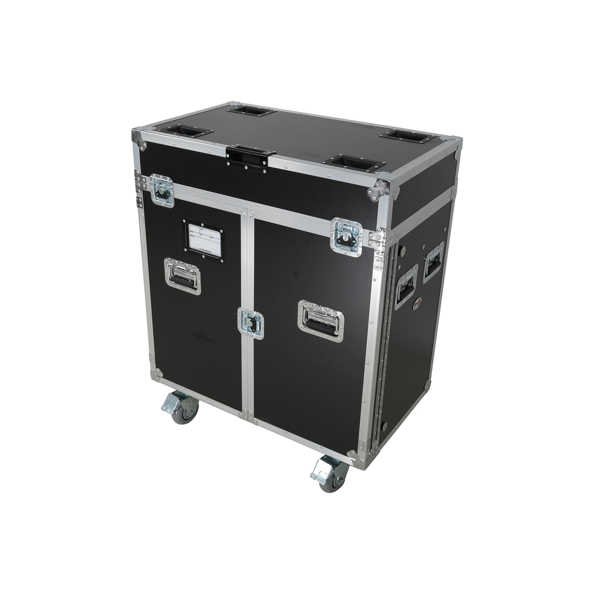 ATA Flight Style Road Case for 2 Large Moving Head Lighting Fixtures with 4x 4 inch Casters