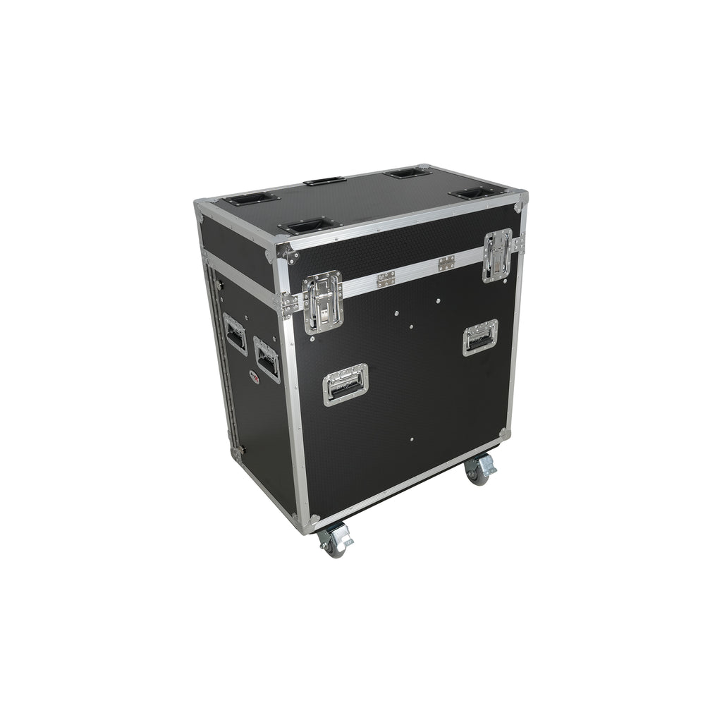 ATA Flight Style Road Case for 2 Large Moving Head Lighting Fixtures with 4x 4 inch Casters