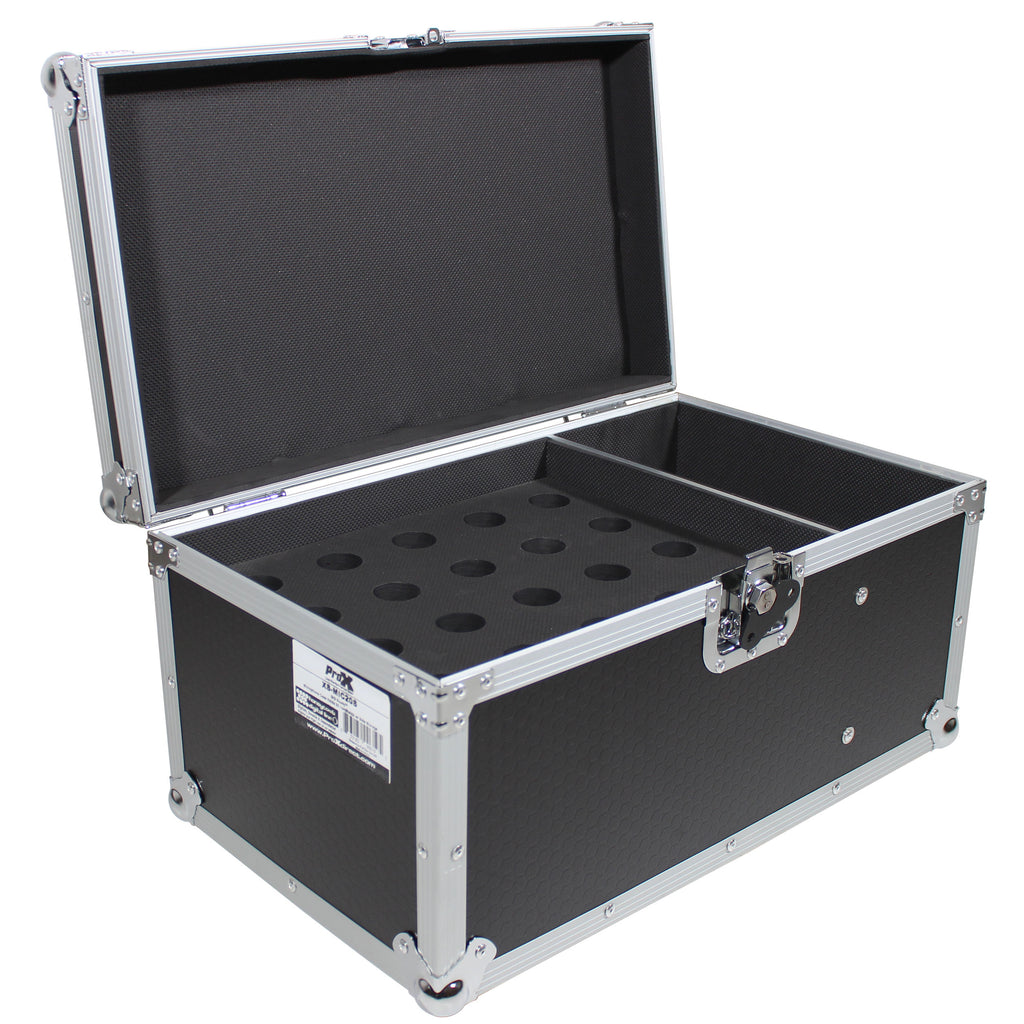 ATA Flight Case for (20) Wireless Wired Microphones with Additional Storage
