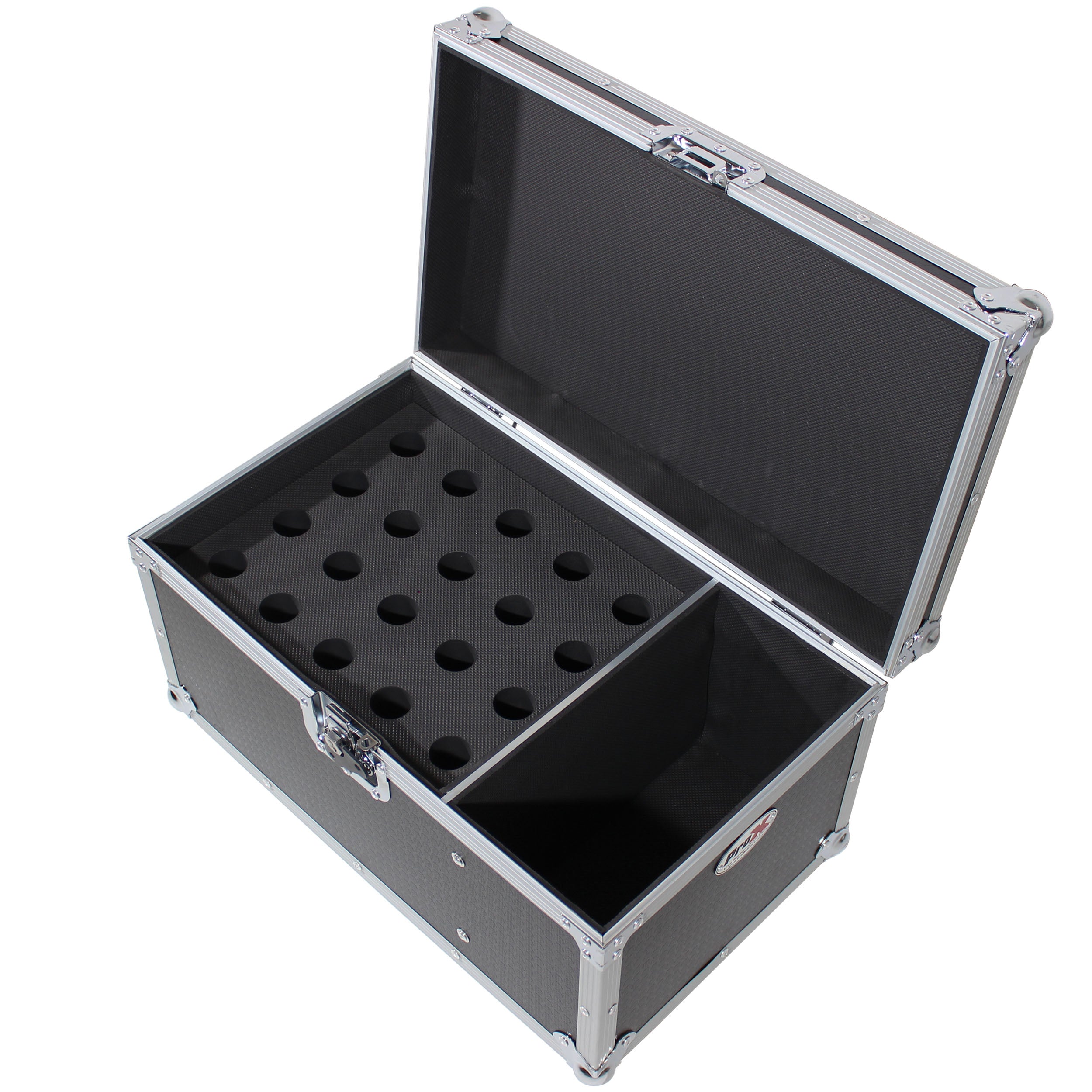 ATA Flight Case for (20) Wireless Wired Microphones with Additional Storage