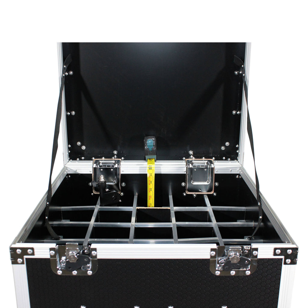 Microphone Stand Case Holds up to 25 Units W-Casters
