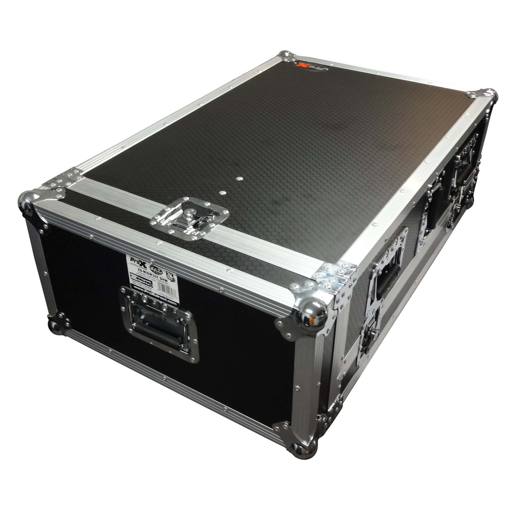 ATA Digital Audio Mixer Flight Case for Midas M32R Console with Doghouse Compartment and Caster Wheels