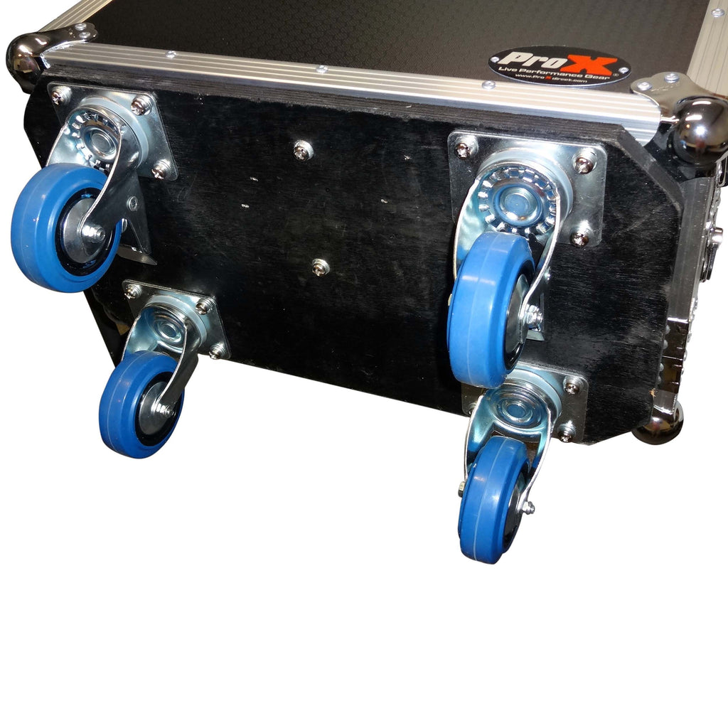 ATA Digital Audio Mixer Flight Case for Midas M32R Console with Doghouse Compartment and Caster Wheels