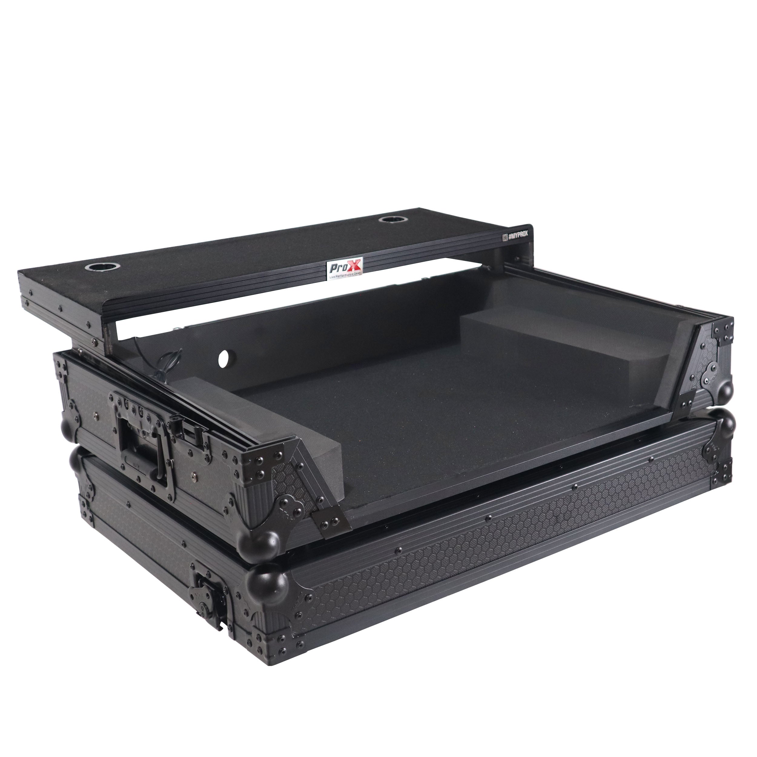 ATA Flight Style Road Case For Mixon 8 Pro with Laptop Shelf  and LED Black Finish