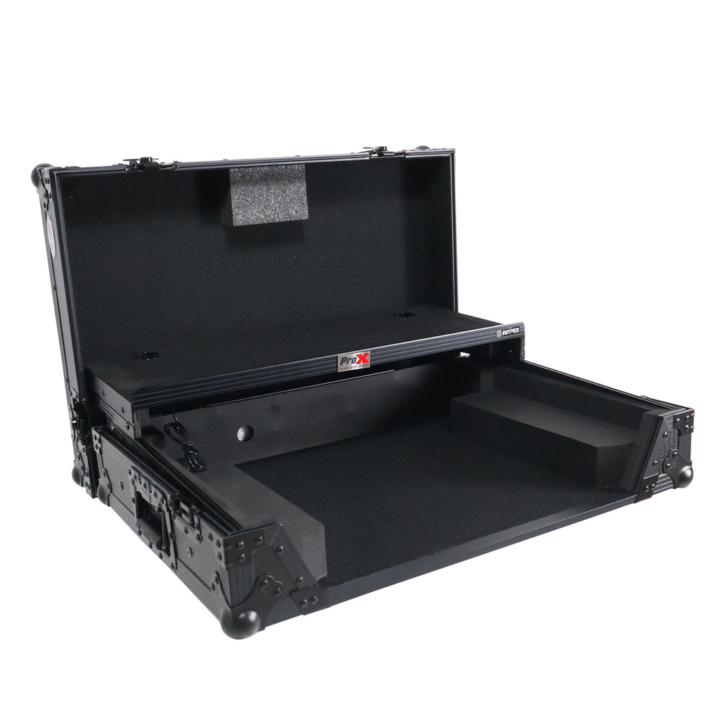 ATA Flight Style Road Case For Mixon 8 Pro with Laptop Shelf  and LED Black Finish