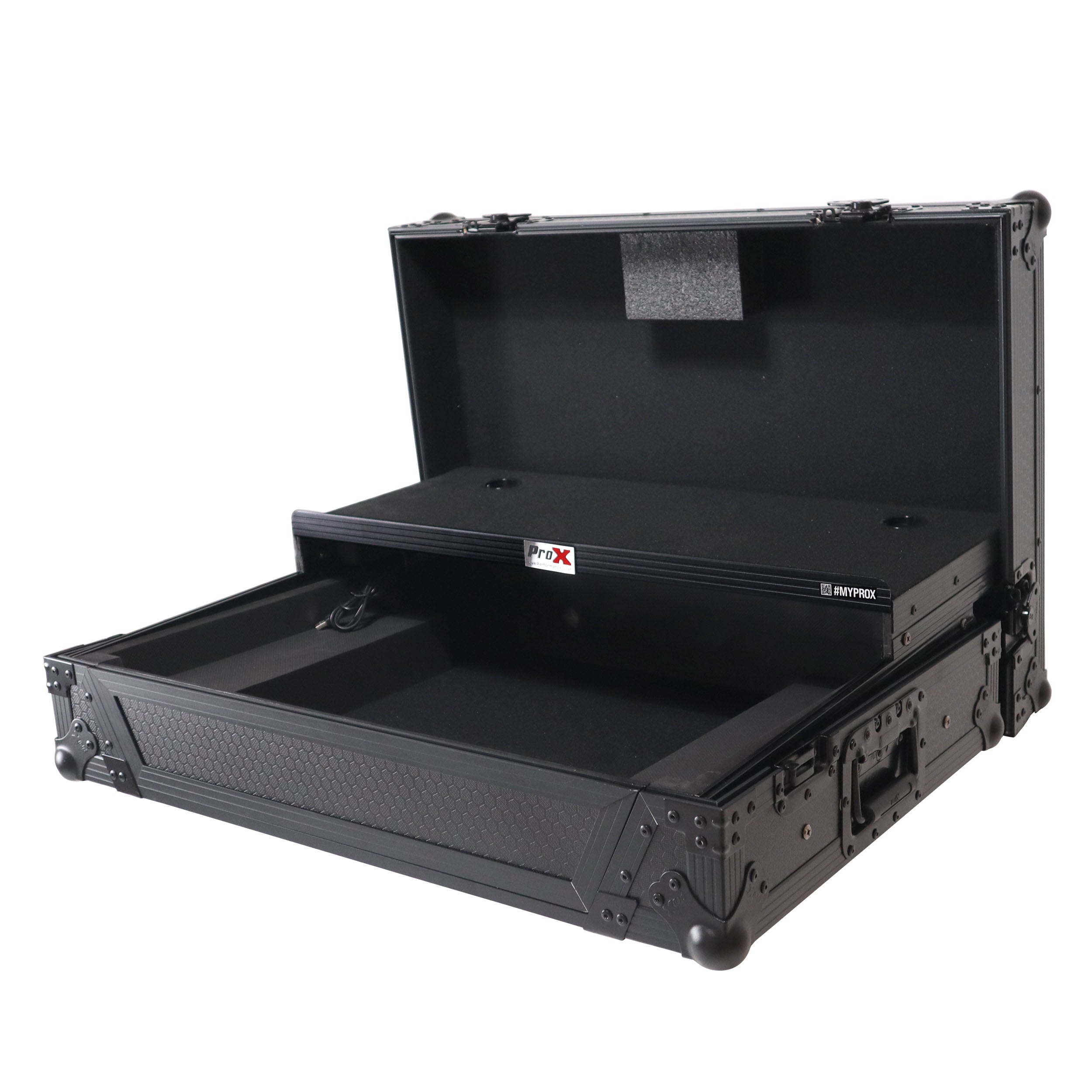 ATA Flight Style Road Case For Mixon 8 Pro with Laptop Shelf  and LED Black Finish