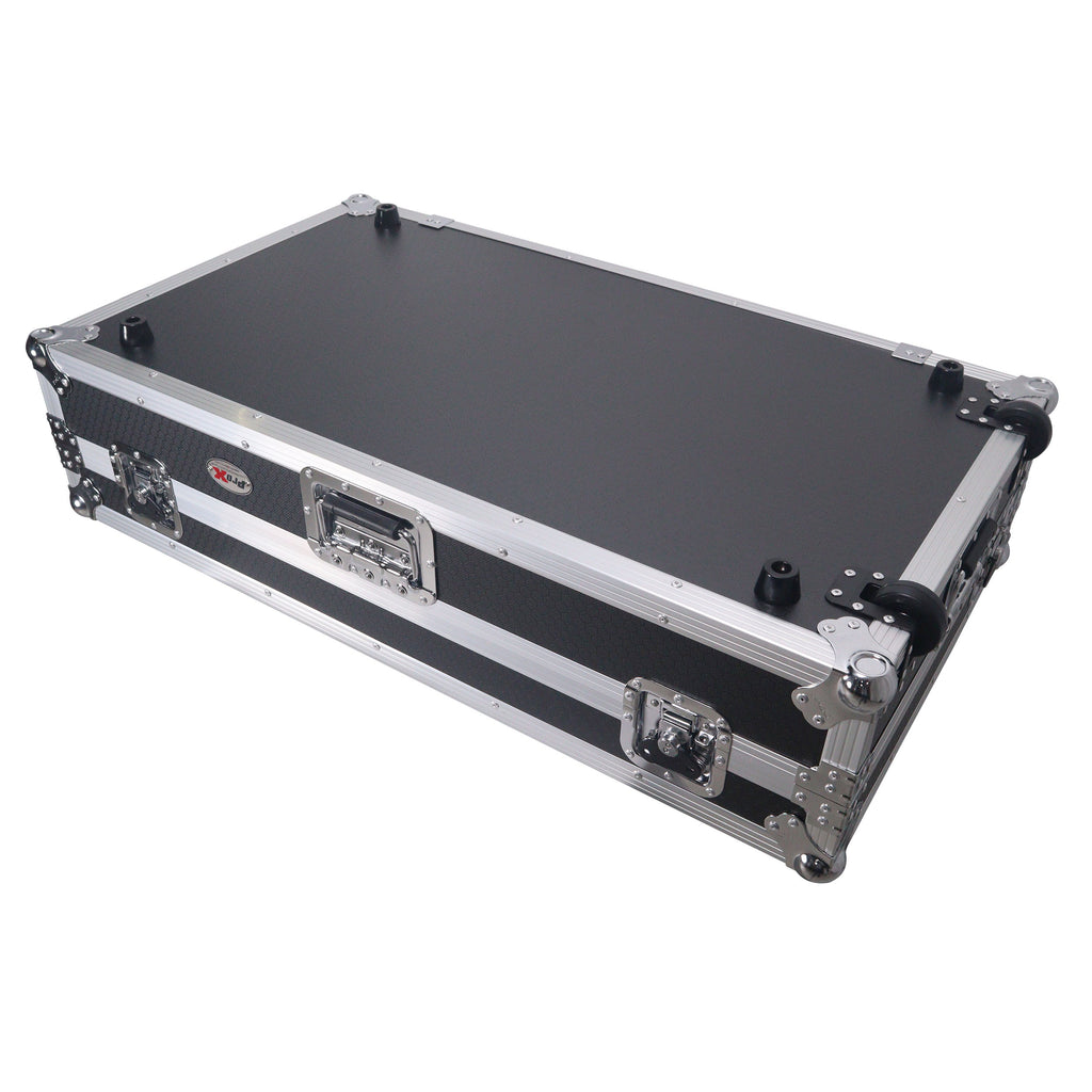 ATA Flight Style Road Case For Pioneer Opus Quad DJ Controller with 1U Rack Space and Wheels