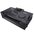 ATA Flight Style Road Case For Pioneer Opus Quad DJ Controller with 1U Rack Space and Wheels - Black Finish